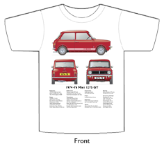 Mini 1275 GT 1974-76 T-shirt Front
